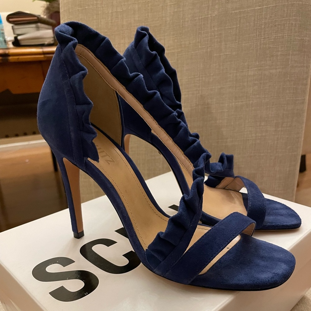 Schutz heels in royal blue size 9